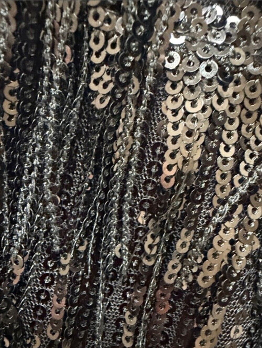 Black Sequin Fringe Mini Skirt - Women - Picture 3 of 3